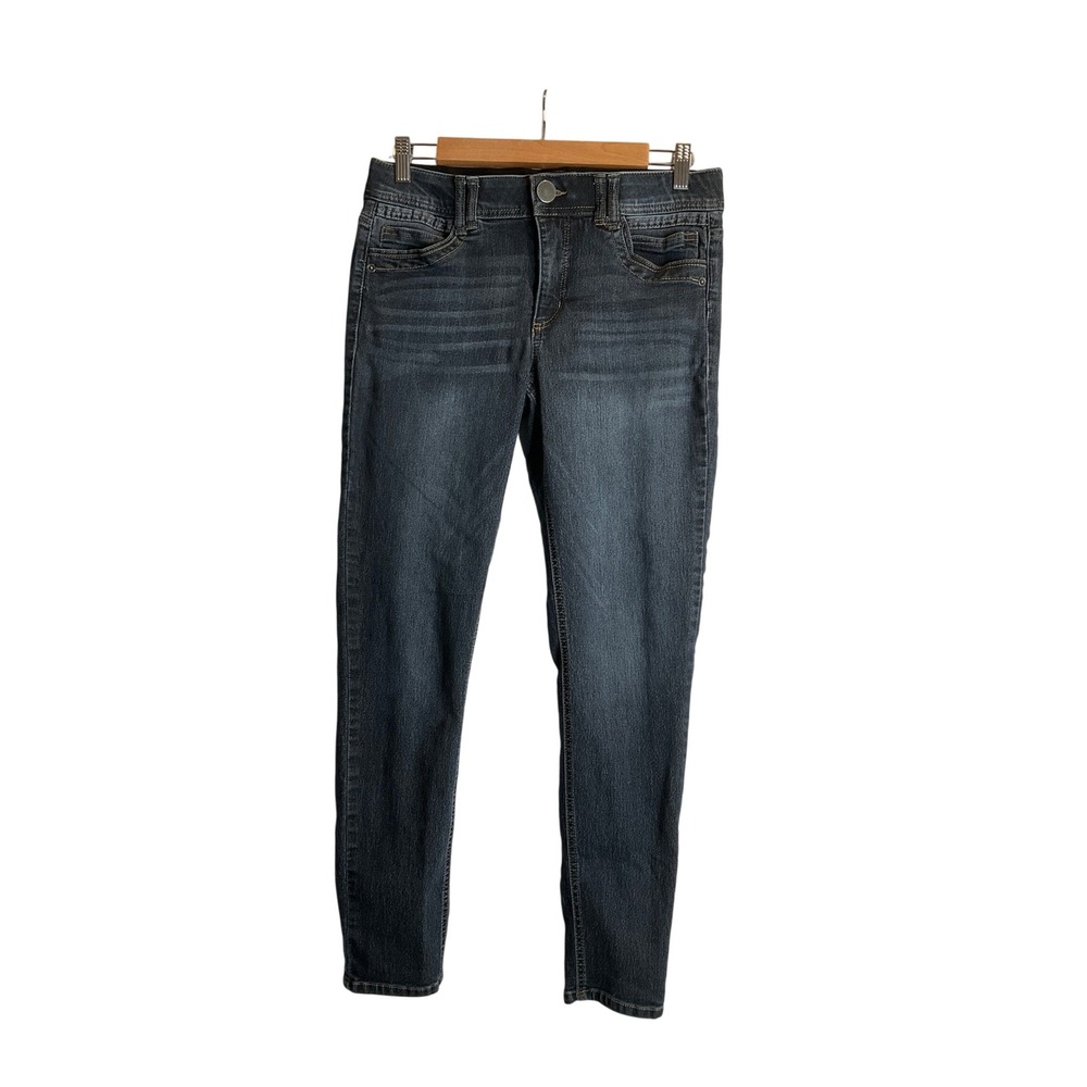 Democracy Ab Technology Pants Dark Wash Straight Leg Stretch Slimming Preppy 8